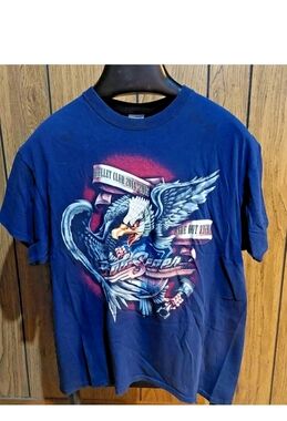 Bob Seger 2014 - 2015 Ride It Out Tour Shirt Large Blue